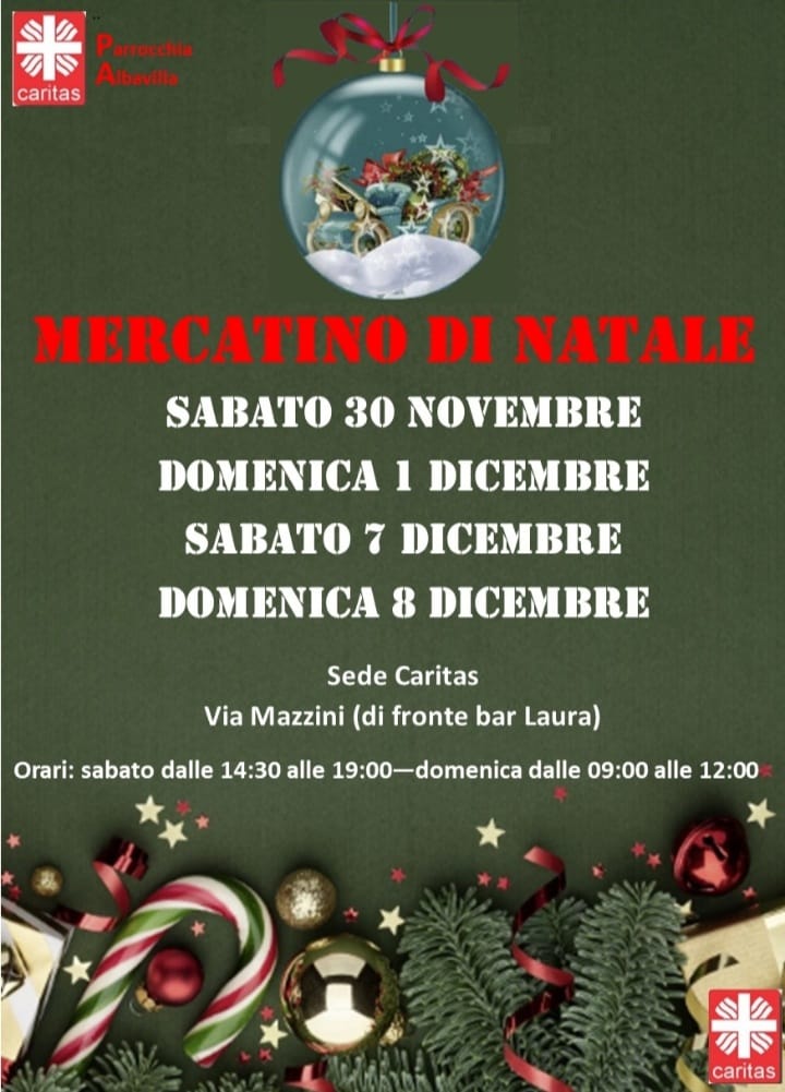 mercatino natale caritas 2024