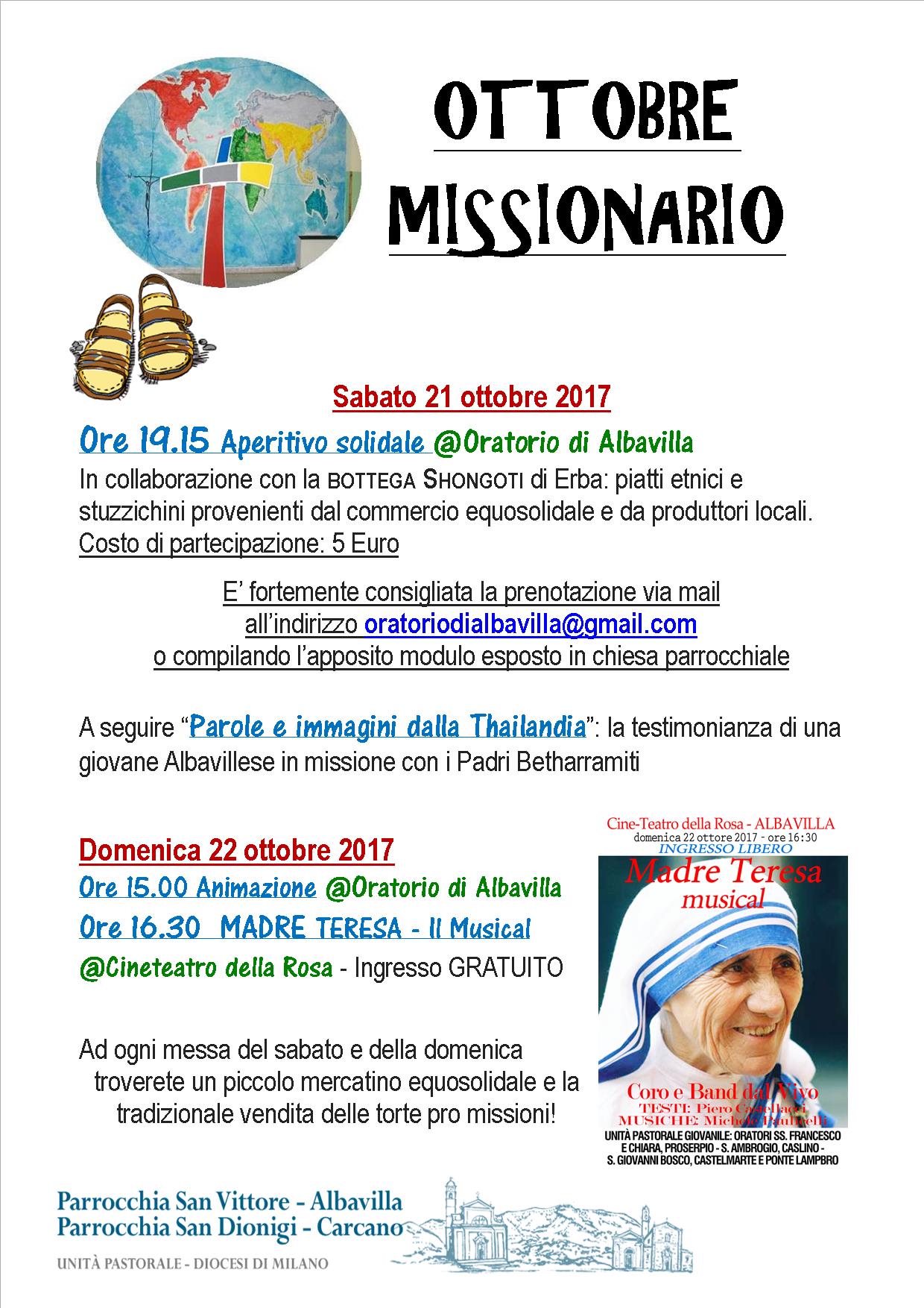 Locandina OTTOBRE MISSIONARIO 2017
