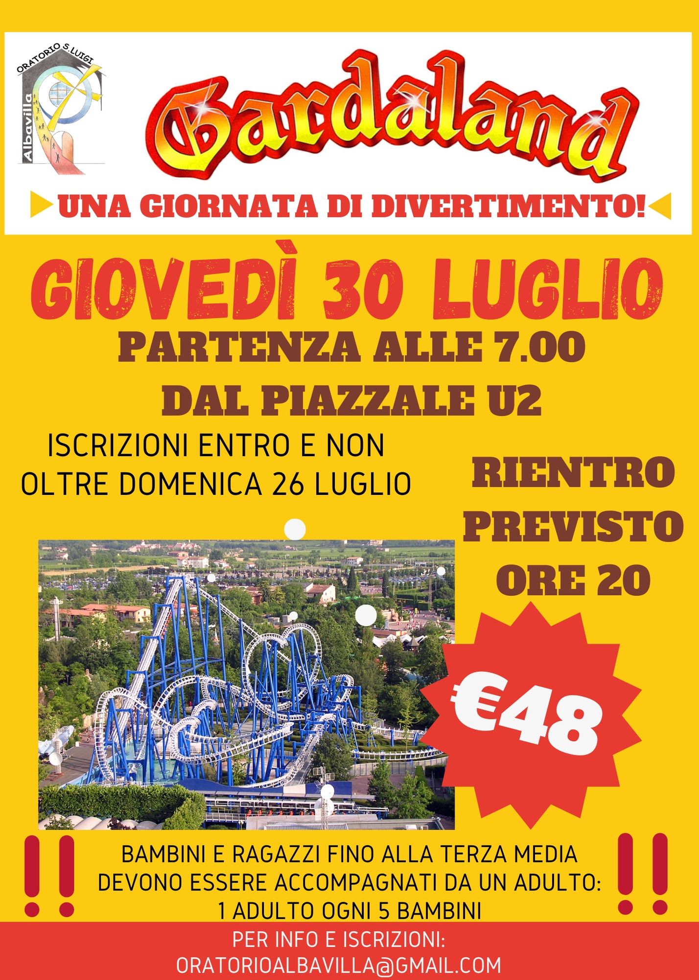 gardaland 30 luglio 2020