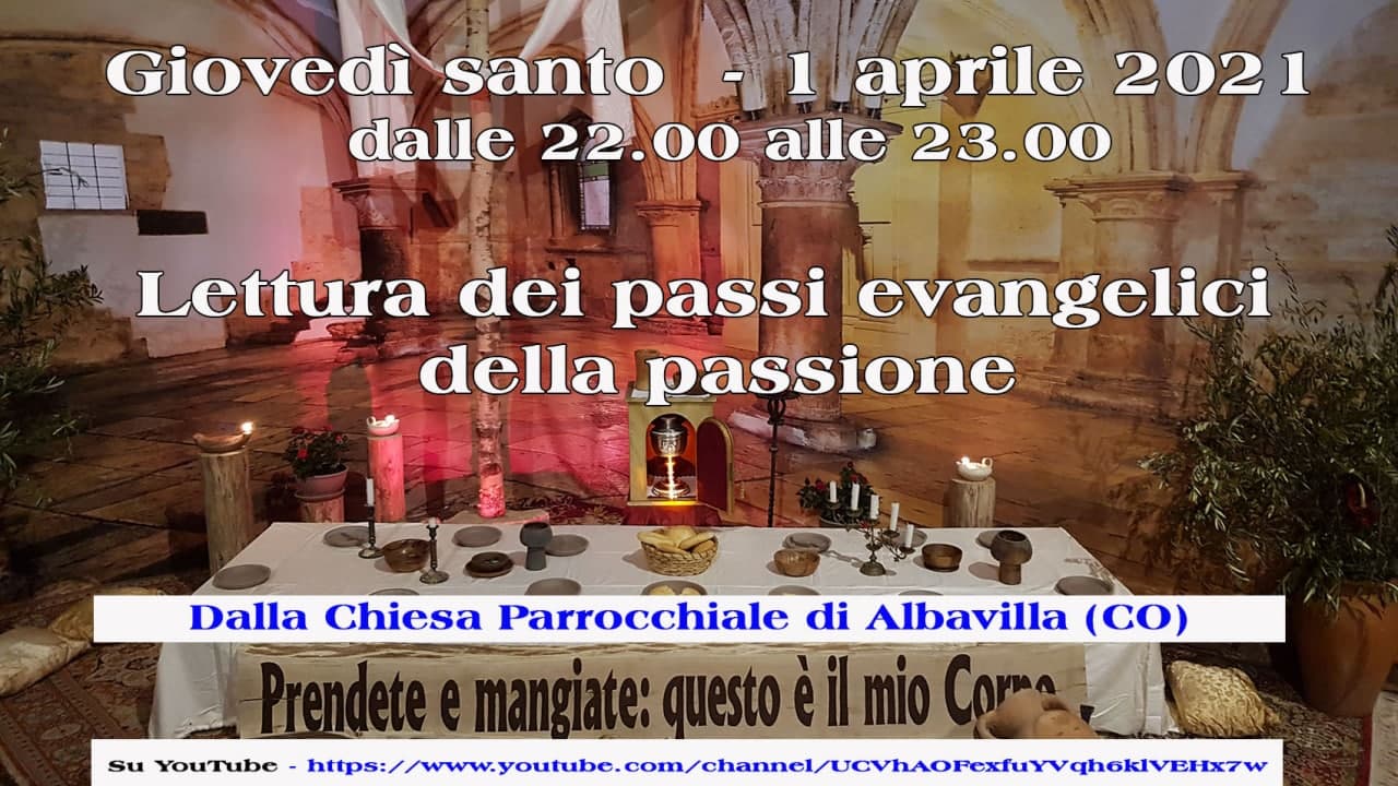 letture giovedi santo 2021