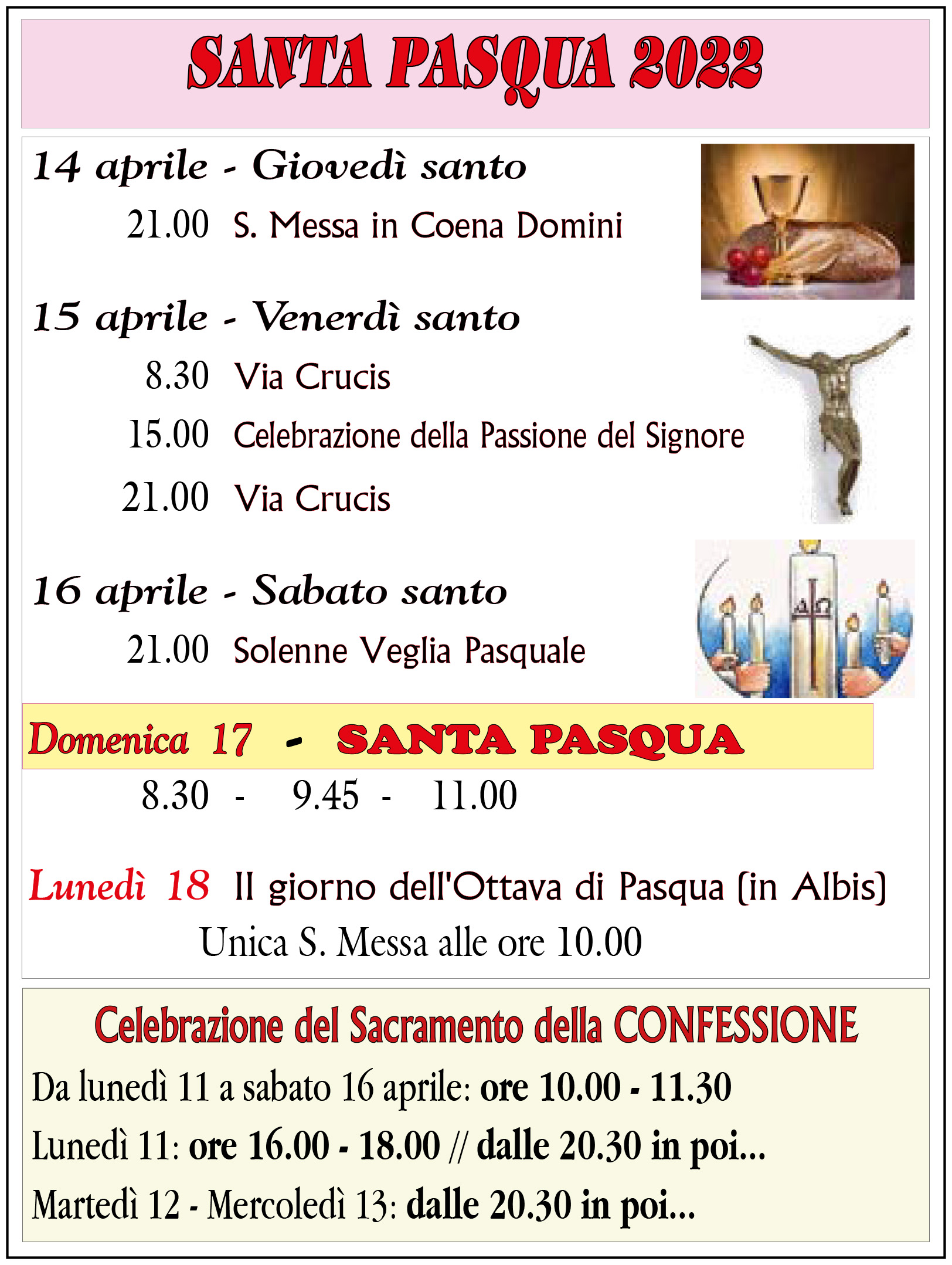 Triduo Pasquale 2022