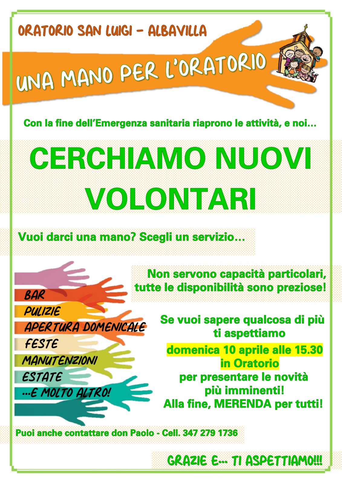 ricerca volontari 2022