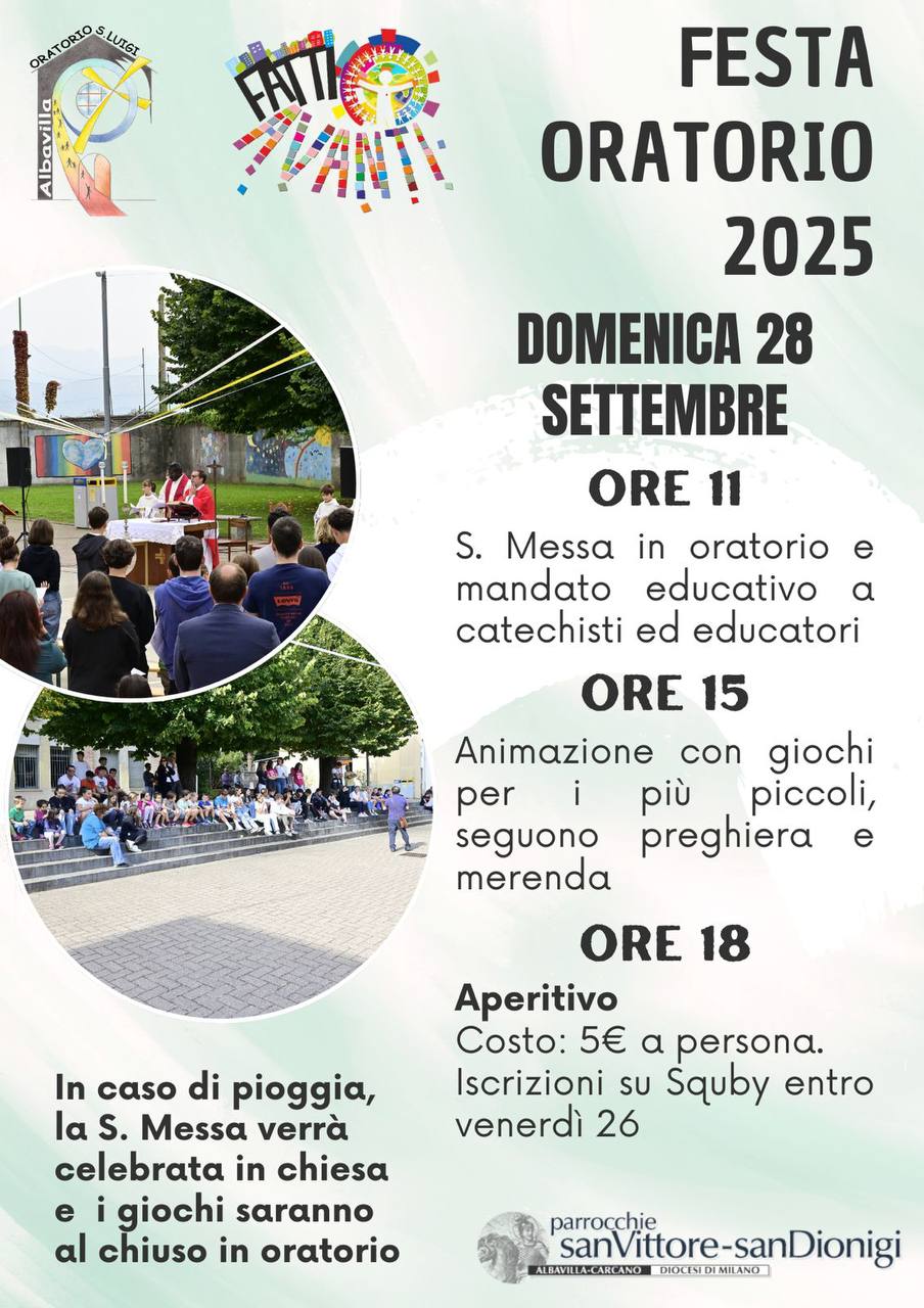 festa apertura oratorio 2025